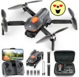 Drone con cámara para adultos, motor sin escobillas 1080P FPV plegable RC.neuvo.