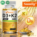 Vitamin D3 Supplement Capsules-supports bone joint teeth & immune system health