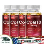 120 Capsules, CoQ10 300mg Blood Pressure Heart Health Supplement High Absorption