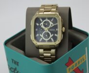 NEW AUTHENTIC FOSSIL INSCRIPTION GOLD GUNMETAL CHRONOGRAPH BQ2656 MEN’S WATCH