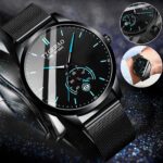 Waterproof Luxury Men’s Watch Business Stainless Steel Analog Quartz Wristwatch