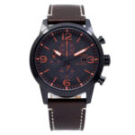 Citizen Men’s Eco-Drive Brown Chronograph Calendar Leather Watch 43MM CA0745-11E