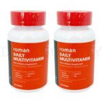 Roman Daily Multivitamin for Men Peppermint Flavor 60 Count Lot of 2