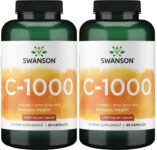 Swanson Vitamin C-1000 with Rose Hips 1000 mg 2X 90 Caps Immune Health + Bonus