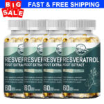 Resveratrol Maximum 1200 MG Strength Natural AntiAging Antioxidant 60 CAPSULES