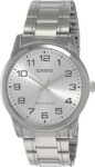 Casio MTP-V001D-7B Men’s Standard Stainless Steel Easy Reader Silver Dial Watch