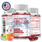 Antarctic Krill Oil 2000mg – with Omega-3 EPA, DHA , Astaxanthin & Phospholipids