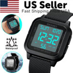 Men’s Military Sports Watch LED Screen Waterproof Wristwatch Large Digital Face