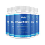 5-Pack Reawaken Brain Boost Supplement, Memory Mindful Advanced Formula-300 Caps