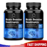 Brain Booster Nootropic Supplement Support Focus Energy Memory & Clarity 120Caps