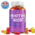 Biotin & Collagen Gummy Vitamins for Hair,Skin & Nails Extra Strength 60 Gummy