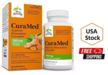 CuraMed Superior Absorption Curcumin 120 Softgels 750mg 120 Pcs