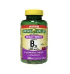 Spring Valley Fast Dissolve Extra Strength Vitamin B12 Supplement 5000 mcg 300Ct