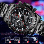 Classic Men’s Watch Stainless Steel Luminous Luxury Quartz Wristwatch Waterproof