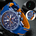 Waterproof Men Watch Silicone Quartz Luxury Military Sport Chronograph Luminous