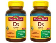 Nature Made Vitamin D3 2000 IU (50 mcg) 220 Tablets – 2 pack