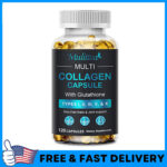 Multi Collagen Complex Dietary Supplement For Hair Skin Nails Bone – 120 Pills