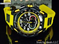 Invicta Men’s 51mm S1 Rally JM CORREA Chronograph BLACK DIAL Yellow/Black Watch