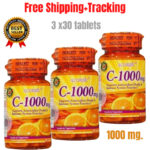 ACORBIC Vitamin c 1000 mg Antioxidant Immune Health Mineral Vegetarian 3 bottles