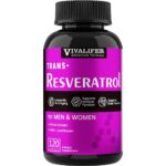 VIVALIFER Resveratrol 500mg, Anti Aging Antioxidant Supplement 120 Capsules