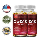 2 Packs CoQ10 – Supports Heart Health, Increase Energy & Stamina Non-GMO, 300mg