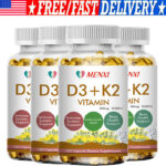 Vitamin D3 10,000IU and K2 MK-7 250mcg -120-480 Capsules-Immune Support Wellness