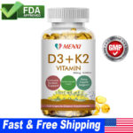 Vitamin D3 10,000IU and K2 MK-7 250mcg – 120 Capsules – Immune Support Wellness