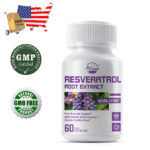 Nature’s Live Resveratrol 1200mg, 60 Capsules – Gluten Free, Non-GMO, Vegan