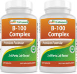 2 Pack Best Naturals B-100 Complex Tablets, 120 Count