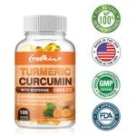 120pcs Turmeric Curcumin 95% 1950mg-BioPerine Black Pepper Extract-Joint Support