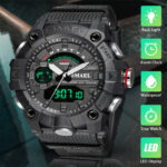 Waterproof Men’s Military Watch Analog Digital Quartz Date WristWatches Sports