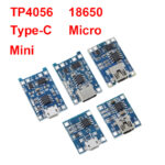 1PCS 5V 1A Micro/Type-c/Mini 18650 TP4056 Lithium Battery Charger Module Charging Board With Protection Dual Functions Li-ion