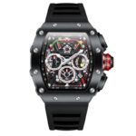 Multi-Function Quartz Watch Men’s Watch Silicone Band Fashion Watch