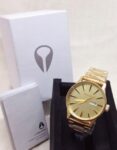 Nixon Sentry SS A356-502 Watch – All Gold – Men’s Stainless Steel Watch A356502