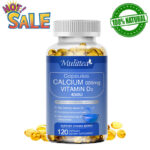 Calcium 600 Mg with Vitamin D3 400iu Bone Health & Immune Support 120 Capsules