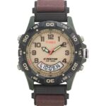 Timex T45181, Men’s Expedition Combo Brown Watch, Indiglo, Chronograph, NEW