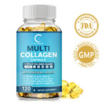 100% Natural Multi Collagen Peptides Anti Aging Skin Collagen Pills 120 Capsules