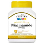 21st Century Niacinamide 500 mg Prolonged Release Tablets, 110-Count |  USA