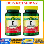 Spring Valley Vitamin E Supplement 400IU Twin Pack, 200 Softgel Capsules