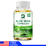 Aloe Vera 5000mg-200:1 Extract Capsules,Detox Cleaning & Digestive Support Pills