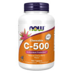 NOW FOODS Vitamin C-500 Cherry Chewable 100 Tablets