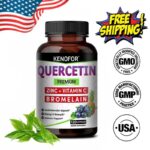 Quercetin Capsules 4085 Mg with Bromelain, Vitamin C and Zinc