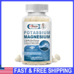 Potassium Magnesium 120 Capsules For Sleep,Immune Booster,Bone& Muscle,Cramps