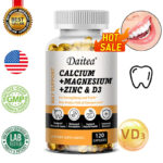 Calcium Magnesium Zinc with Vitamin D3 Strong For Bone Health Muscle Improvement