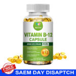 Vitamin B-12 Complex, B Vitamins for Energy, Cardio, Eyes & Nervous System Pills