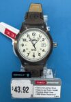 Timex T49870, Men’s “Expedition” Brown Leather Watch, Indiglo, Date, NEW