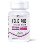 HealthFare Folic Acid 400mcg 300 Tablets Folate Vitamin B9 Water-Soluble