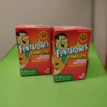 2x Flintstones Chewable Kids Vitamin Multivitamin Kids 90 Tablets 1/25 Calcium