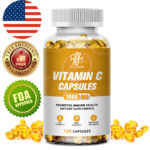 120Pcs Vitamin C Capsules 1000mg Antioxidant,High Strength Dietary Supplement