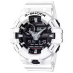 Casio G Shock Men’s GA-700 Series Analog-Digital Watch (White/Black)